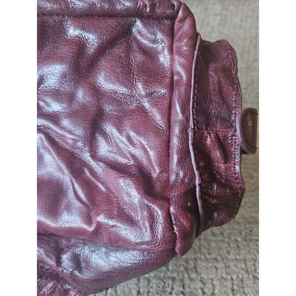 NWOT Sam Edelman Burgundy Leather Patchwork Studded Boho Shoulder Crossbody Bag - Picture 12 of 16